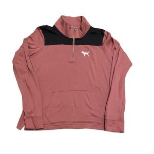 Victorias Secret PINK Women’s Gray Pink Long Sleeve Pullover size S